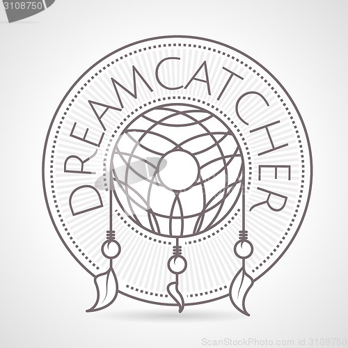 Image of Abstract vector illustration of dreams catcher 