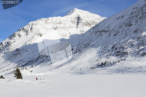 Image of Ice diving at a frozen lake in the Austrian Alps