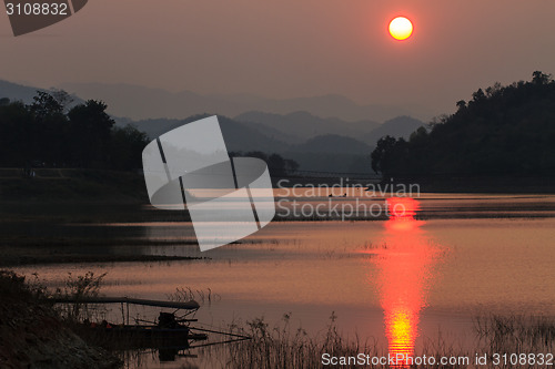 Image of Sunset at lake