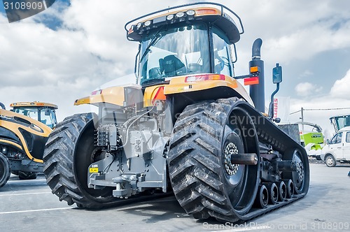 Image of Agricultural machinery exhibition. Tyumen. Russia