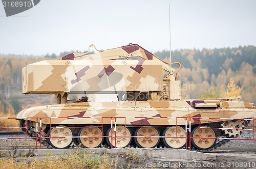 Image of Buratino loading transport. TOS-1A system. Russia