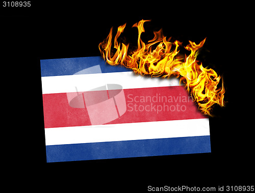 Image of Flag burning - Costa Rica