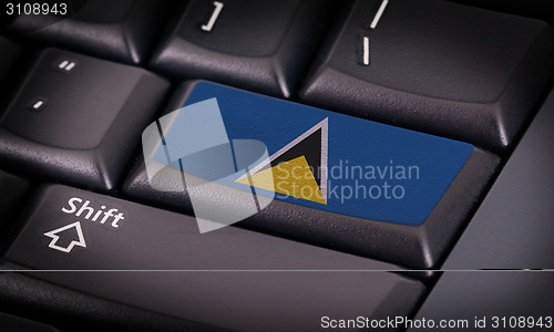 Image of Flag on keyboard