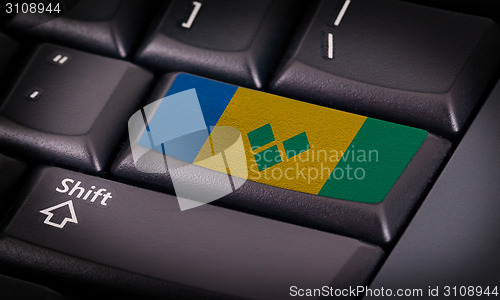 Image of Flag on keyboard