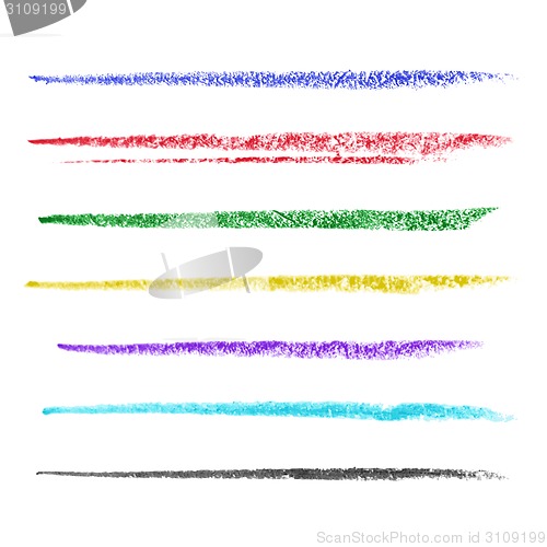 Image of Colored brush strokes of pastel