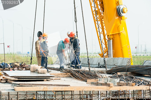 Image of Bridge construction site