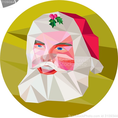 Image of Santa Claus Father Christmas Low Polygon