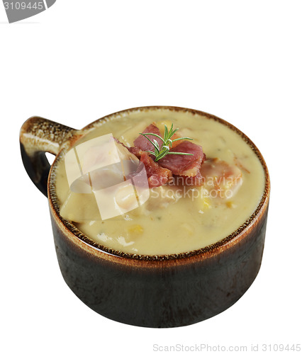 Image of Potato Soup With Cheese And Bacon