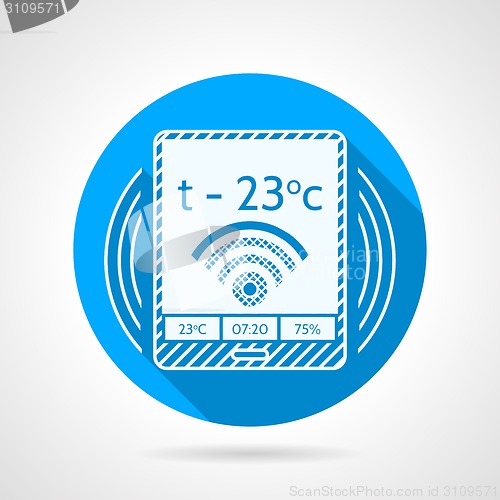Image of Heating remote controller vector icon