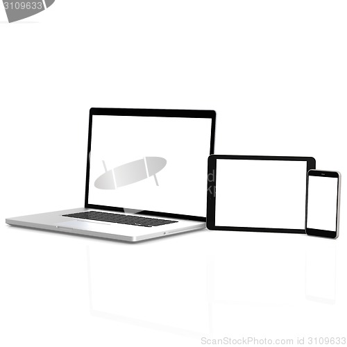 Image of Isolated mobile devices