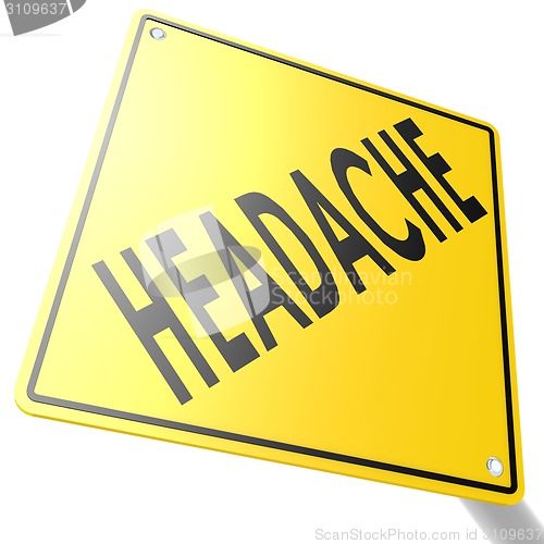 Image of Road sign with headache