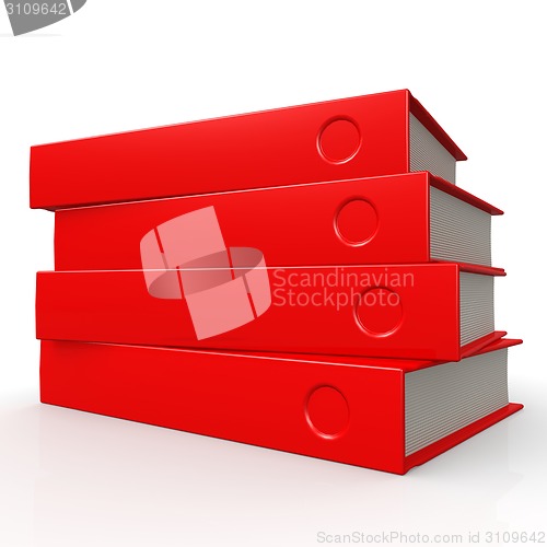 Image of Four red books