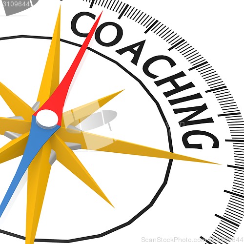 Image of Compass with coaching word