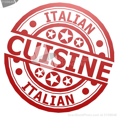 Image of Italian cuisine stamp