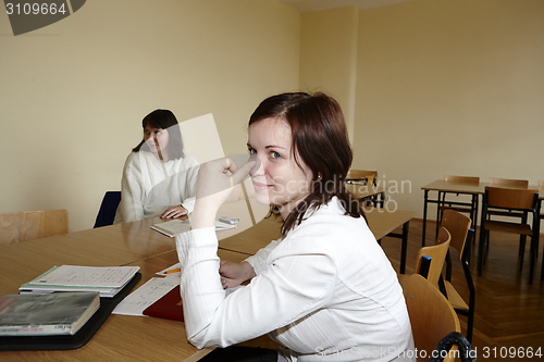 Image of Female students in classroom