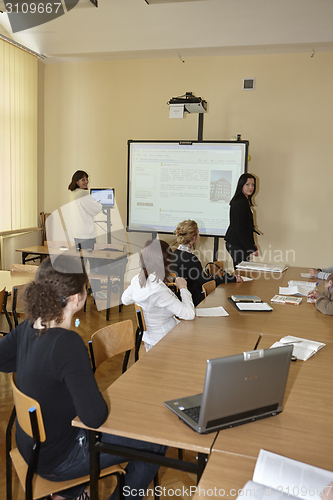 Image of Female students in classroom