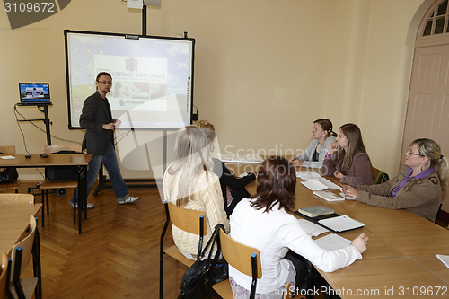 Image of Female students in classroom