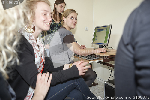 Image of Female students in classroom