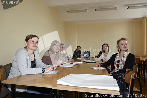 Image of Female students in classroom