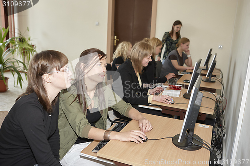 Image of Female students in classroom