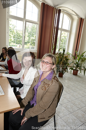 Image of Female students in classroom