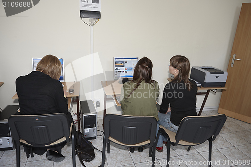 Image of Female students in classroom