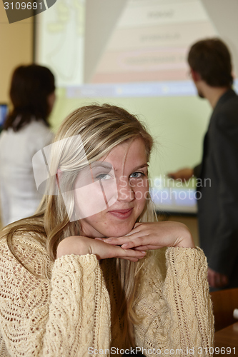 Image of Female students in classroom