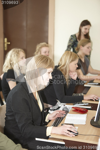 Image of Female students in classroom