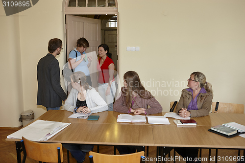 Image of Female students in classroom