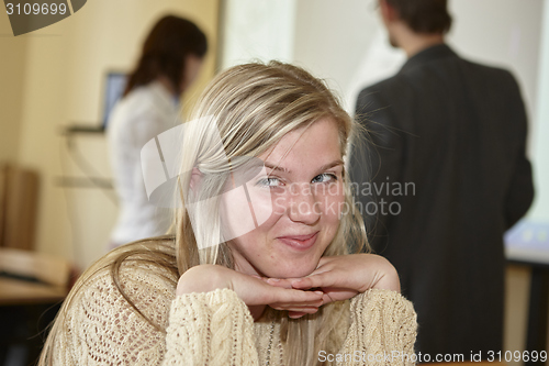 Image of Female students in classroom