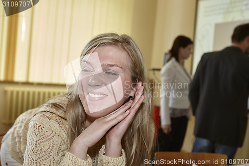 Image of Female students in classroom