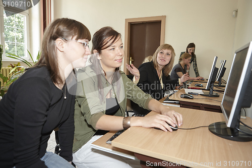 Image of Female students in classroom