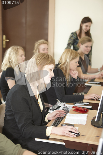 Image of Female students in classroom