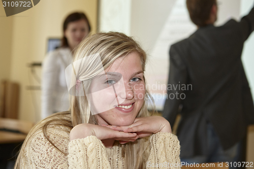 Image of Female students in classroom