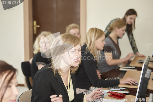 Image of Female students in classroom