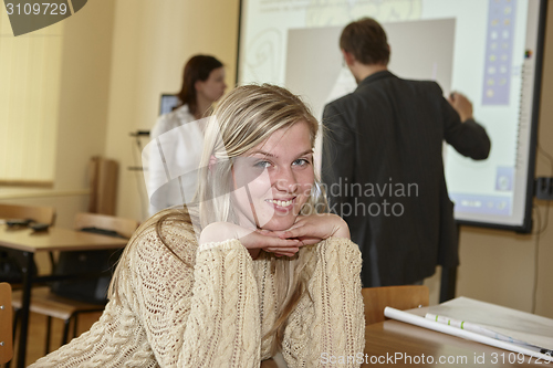 Image of Female students in classroom