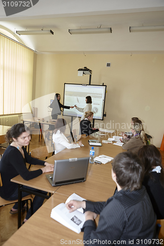 Image of Female students in classroom