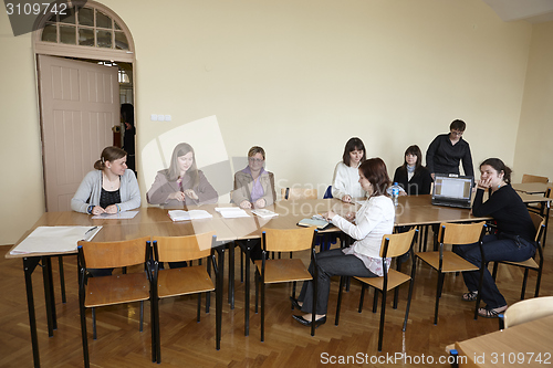 Image of Female students in classroom