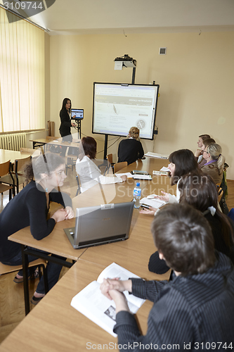 Image of Female students in classroom