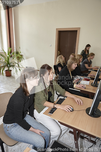 Image of Female students in classroom