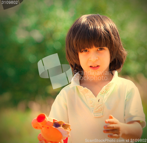 Image of boy portrait on outdoor