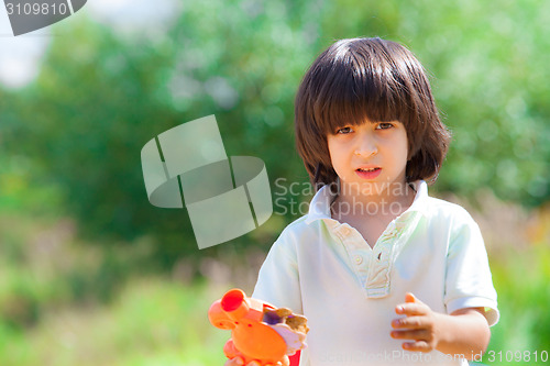 Image of boy portrait on outdoor
