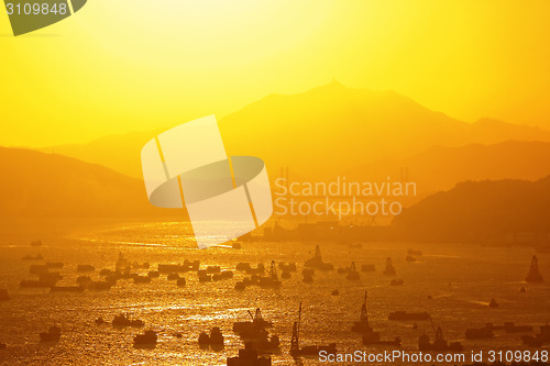 Image of hong kong sunset