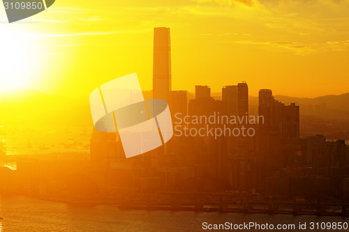 Image of hong kong sunset