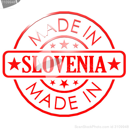 Image of Made in Slovenia red seal