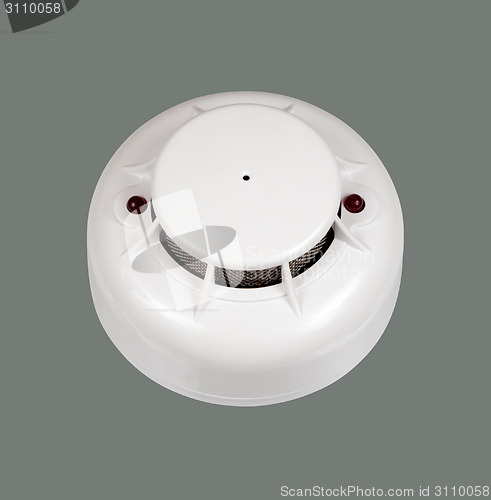 Image of sensor fire alarm like a smiling emoticon