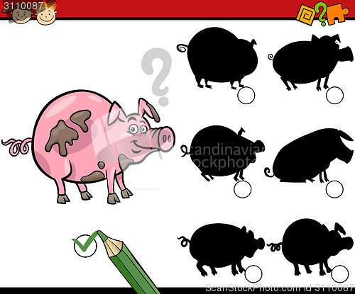 Image of education shadows game cartoon