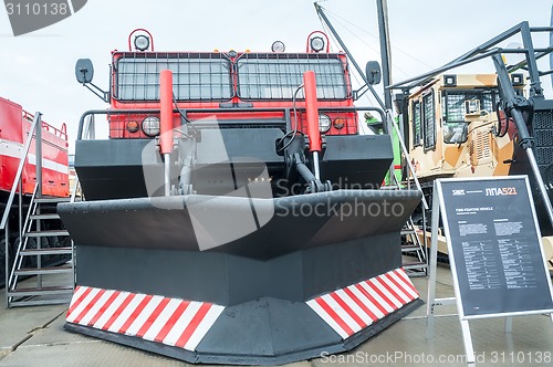 Image of Fire fighting vehicle MPT-521 on exhibition