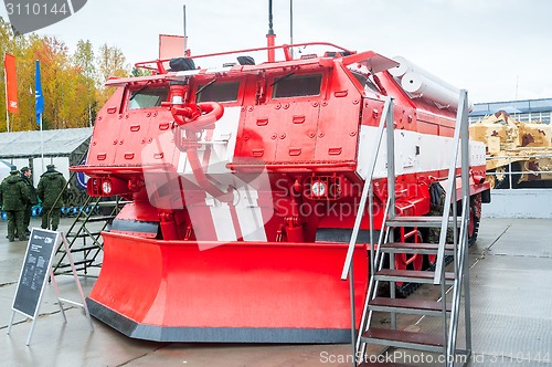 Image of Special fire fighting vehicle SPM on exhibition