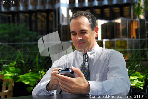 Image of Businessman pda